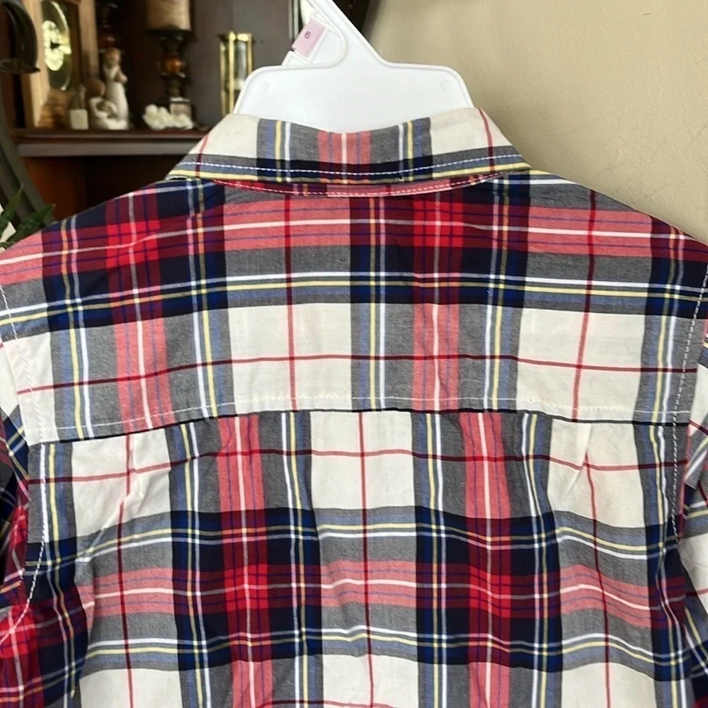 Brand New OshKosh B’Gosh Plaid Button Down Shirt Collared Cotton Long Sleeve